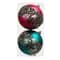 2 Pack 4.7" Jewels & Jolly Sequin Stripe Shatterproof Ball Ornaments by Ashland®